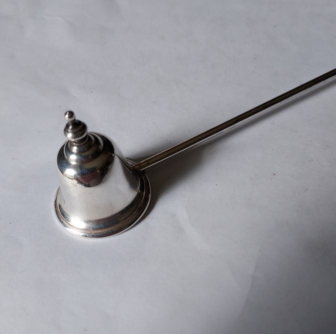 Vintage Gorham Sterling Silver Chantilly Candle Snuffer, 9 1/2", Original Tag