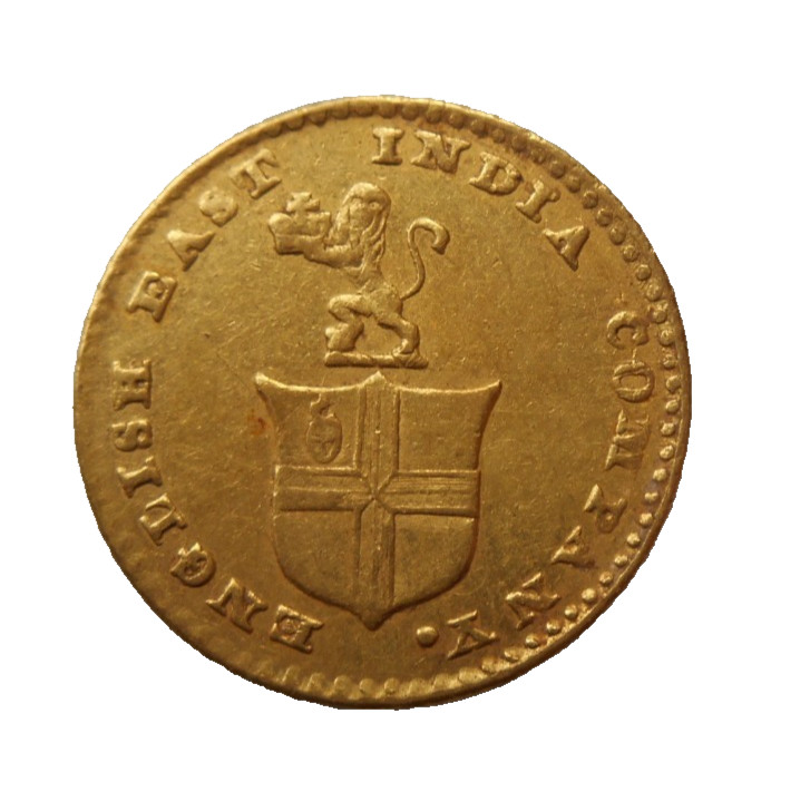 SHIPWRECK treasure GOLD 5 RUPEE coin MOHUR EAST INDIA CO ship FAME wreck 1819/20