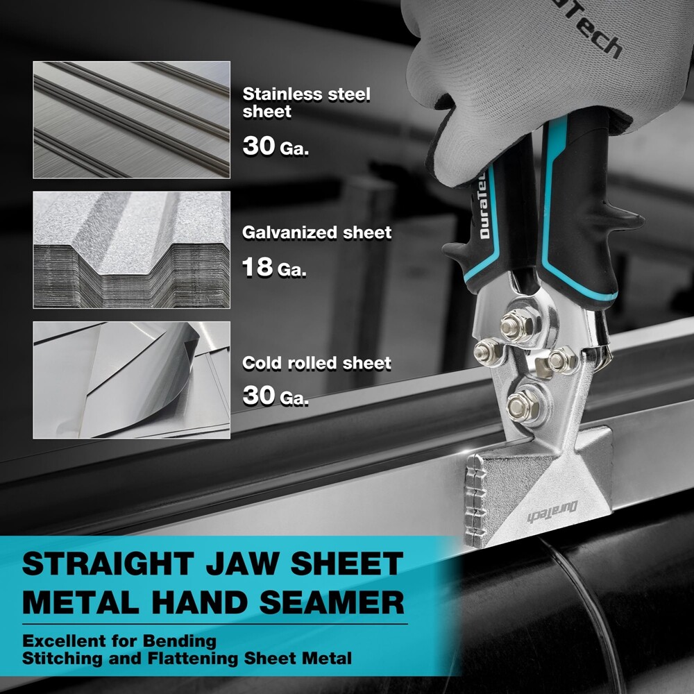 DURATECH 3 Inch Sheet Metal Bender Hand Seamers Sheet Metal Tools for Bending