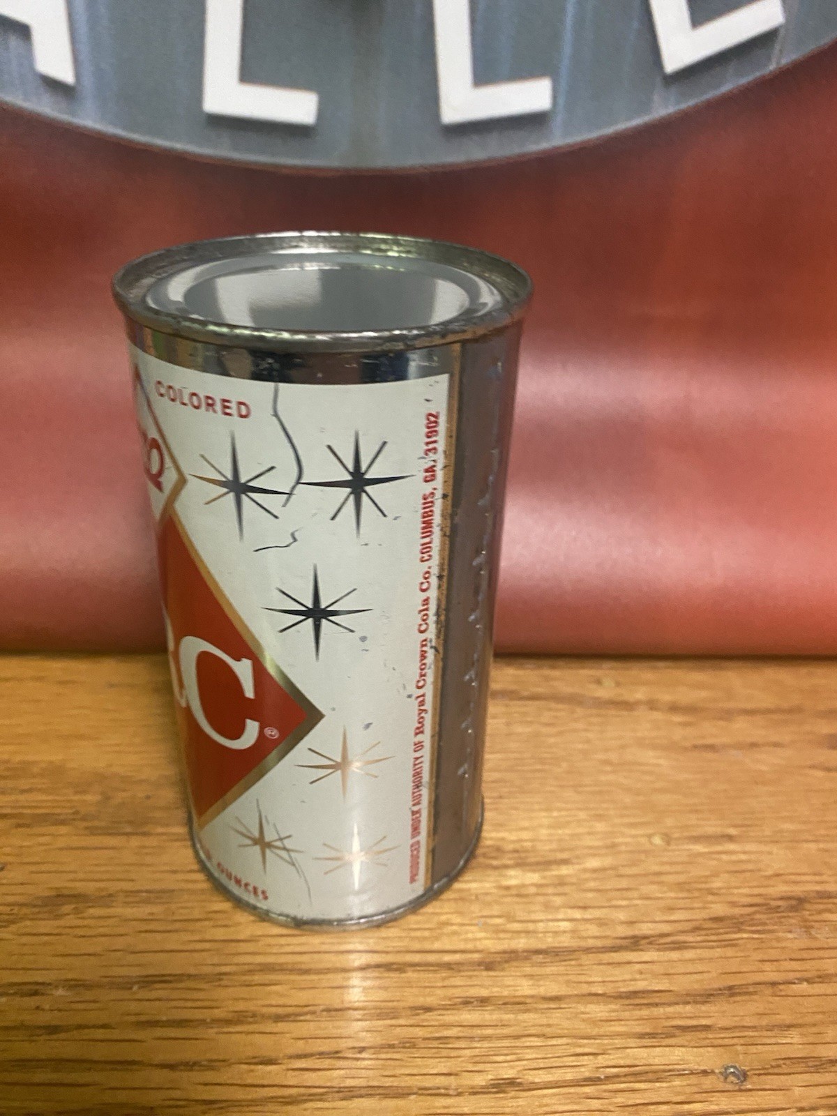 Royal Crown Flat Top Soda Can Rc Cola Old Vintage