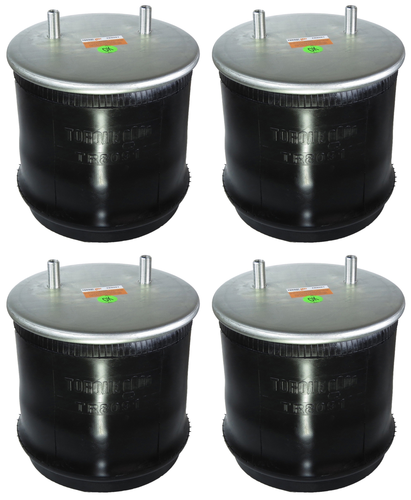 4x Trailer Air Spring Bags Replace W01-358-8091 Hendrickson S-20901 S-21784