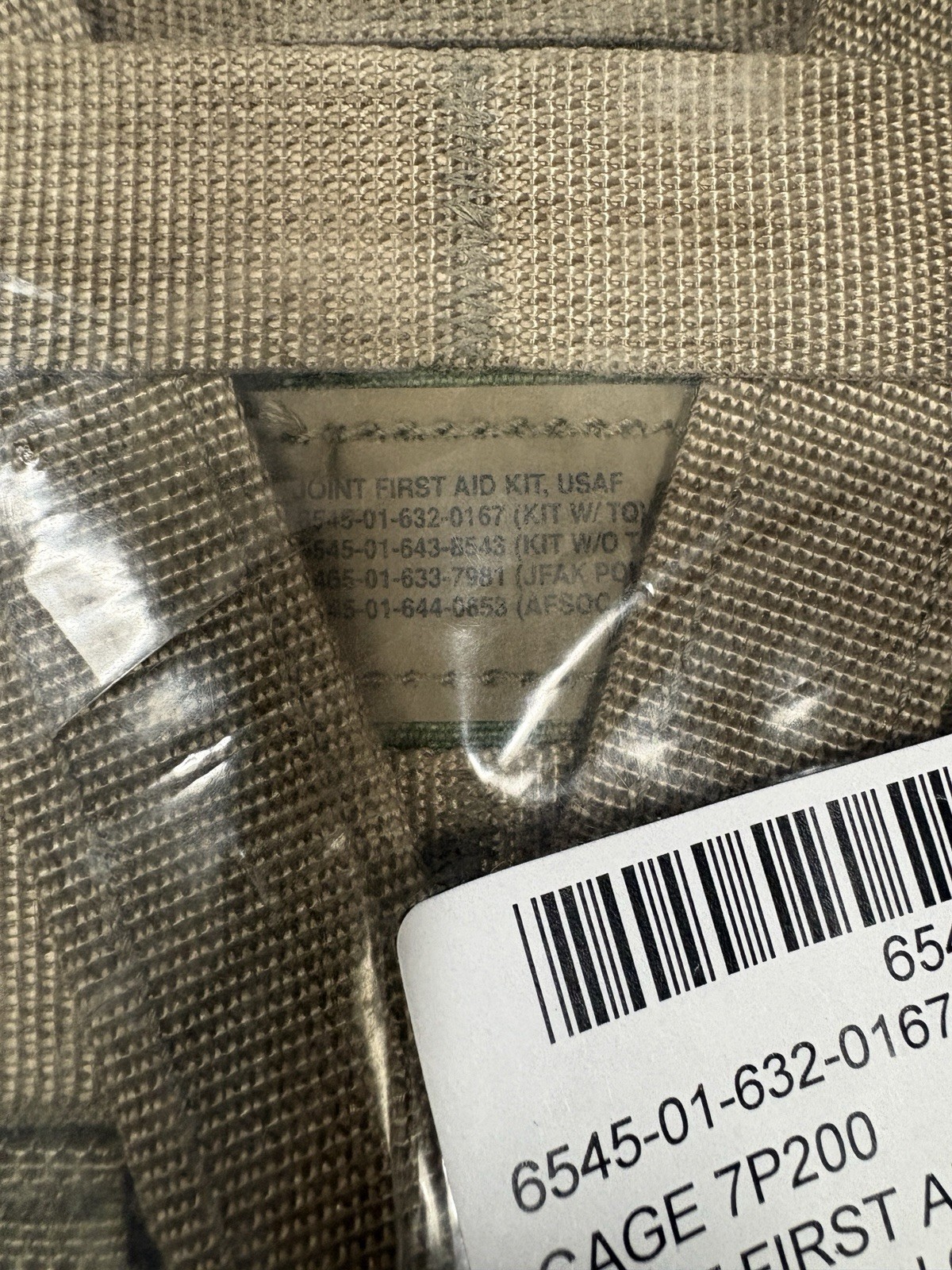 New In Package, USAF Joint First Aid Kit (JFAK) Complete With All Contents