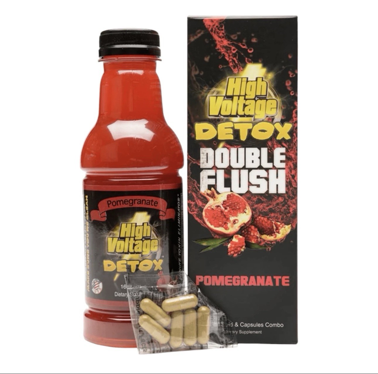 High Voltage | Detox Double Flush 16oz + Capsules