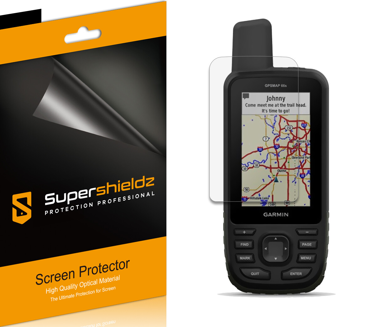 6XSupershieldz Clear Screen Protector for Garmin GPSMAP 67 67i 66i 66s 66st 66sr