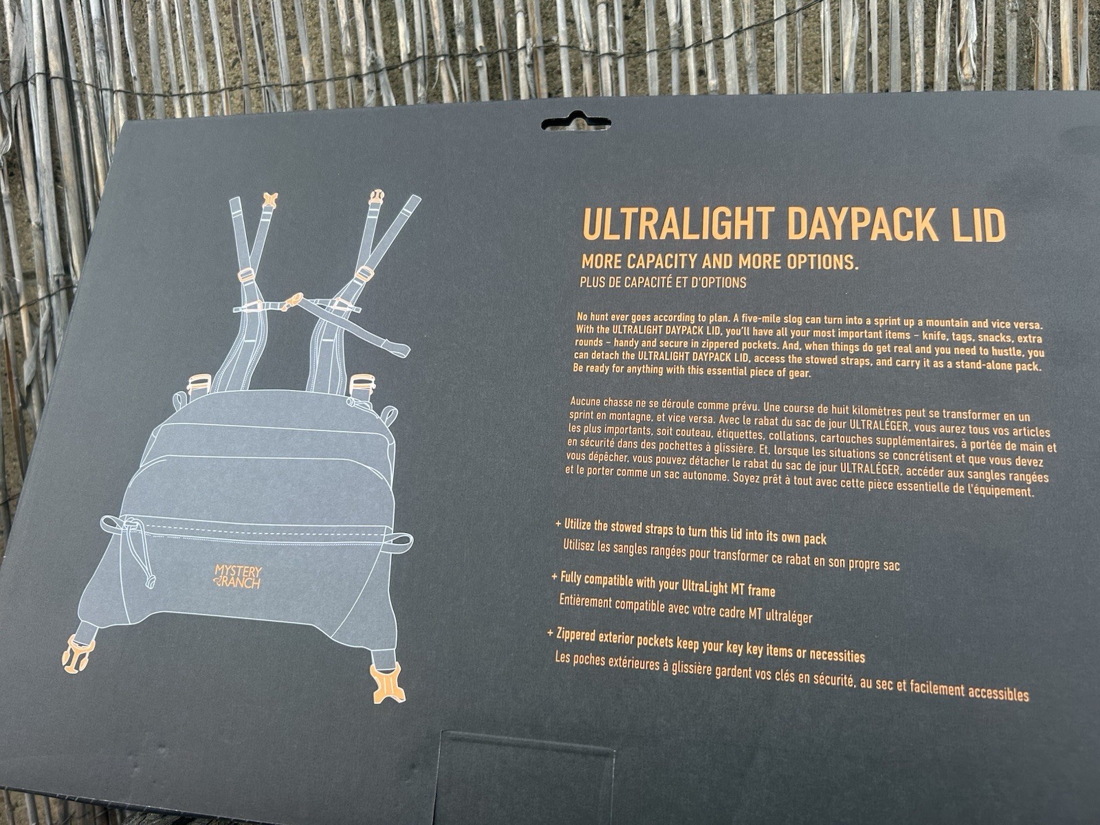 Mystery Ranch Ultralight Daypack Lid Optifade Subalpine Backpack Accessory NIB
