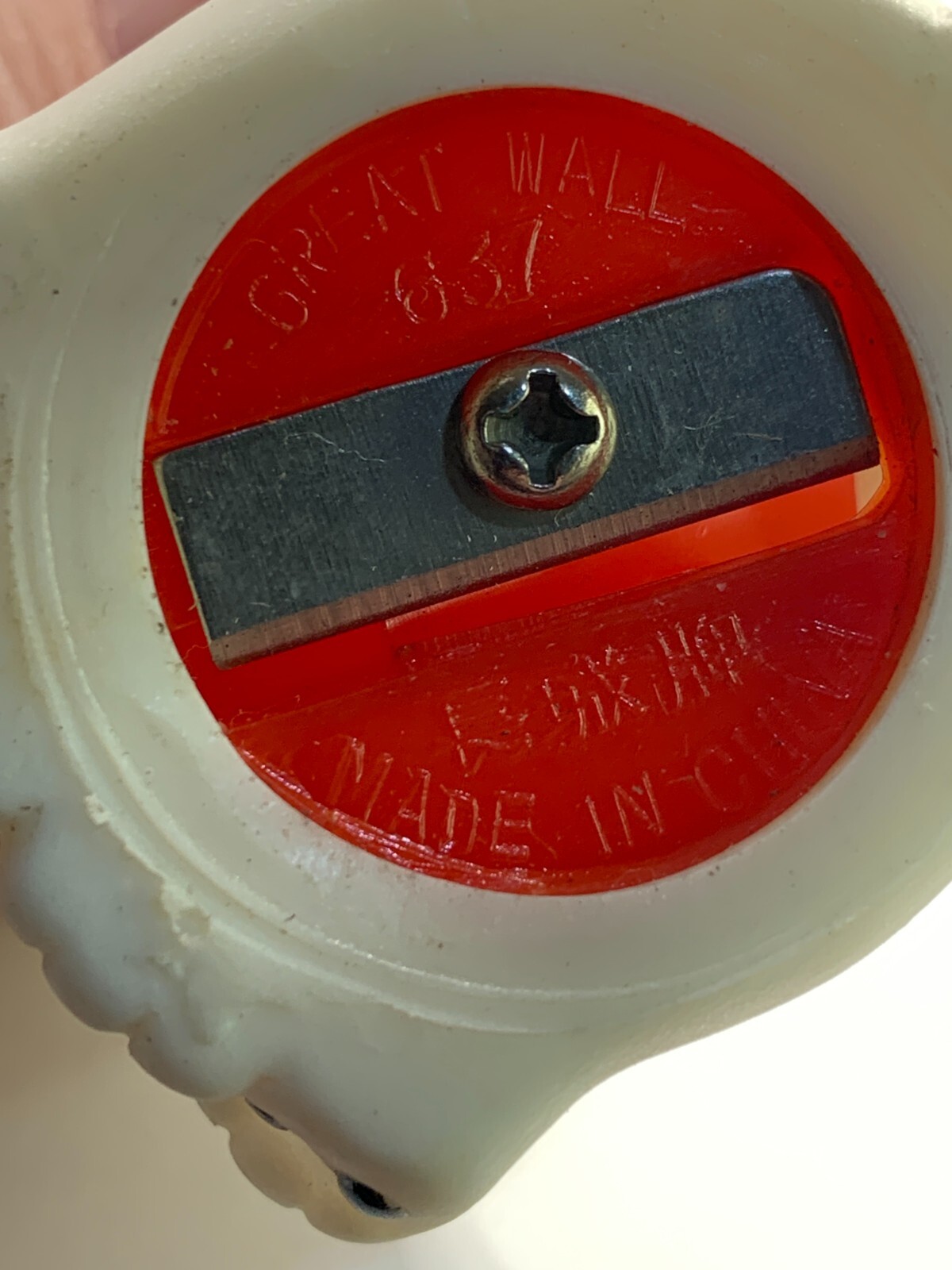 1980-90s Collectible Pencil Sharpener Pound Puppies White Dalmatian Dog B8