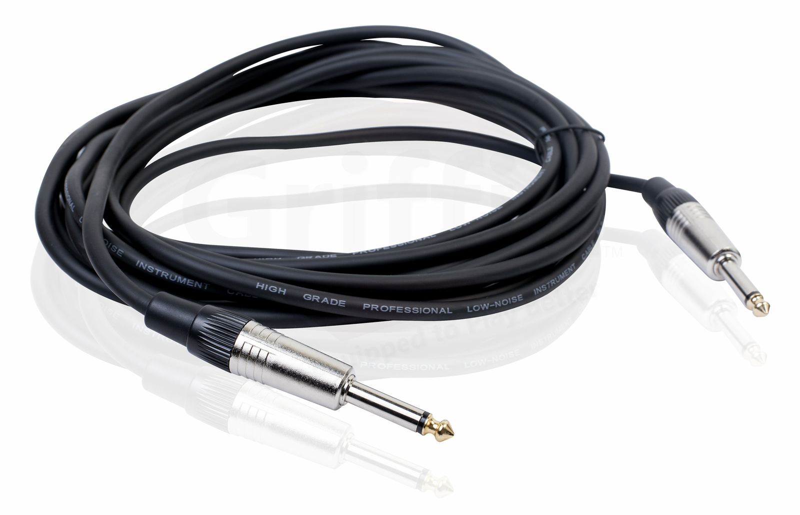 Guitar Cord Instrument Cable - 20FT PACK Electric Wire Bass Music Straight Jack