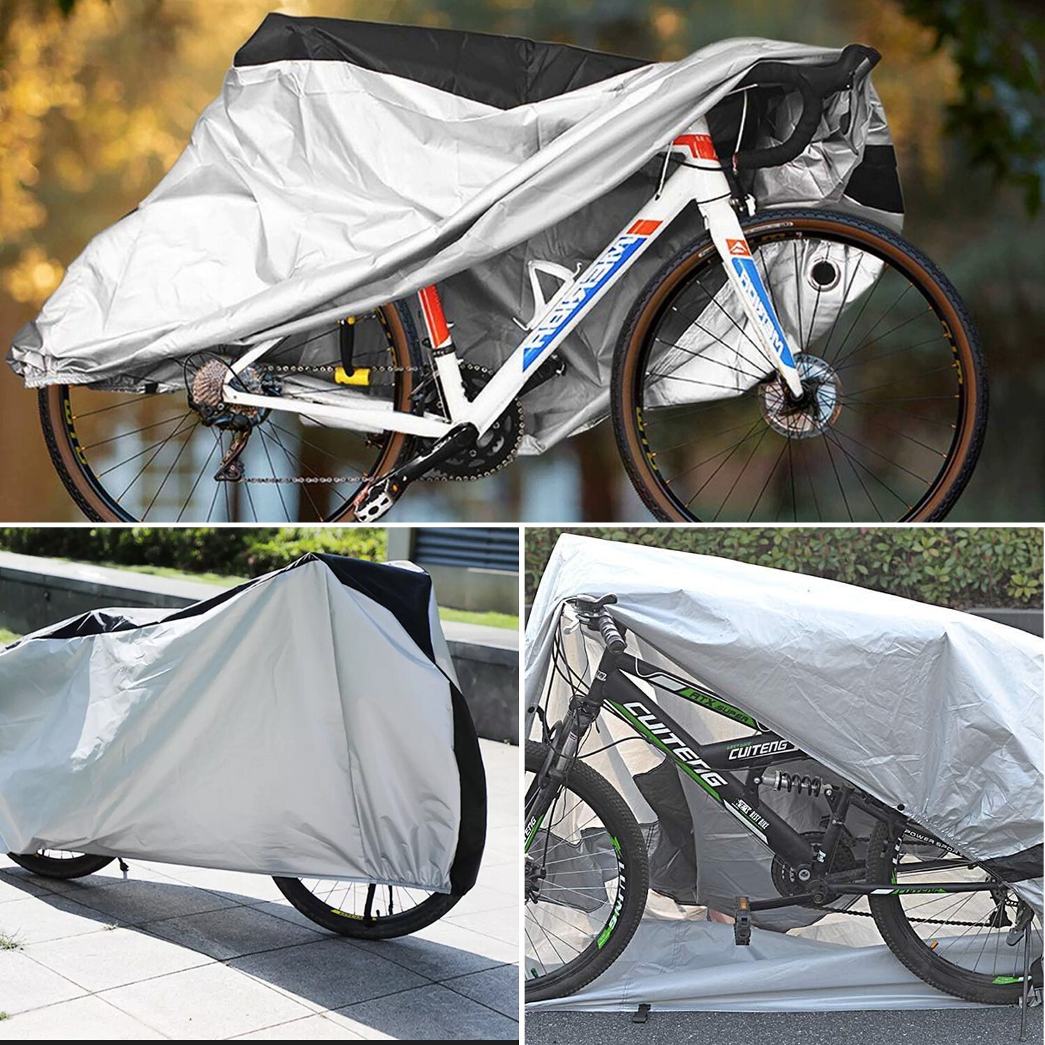 All-Weather Waterproof Outdoor Bike Cover for Rain, Sun, Snow, Dust Protection