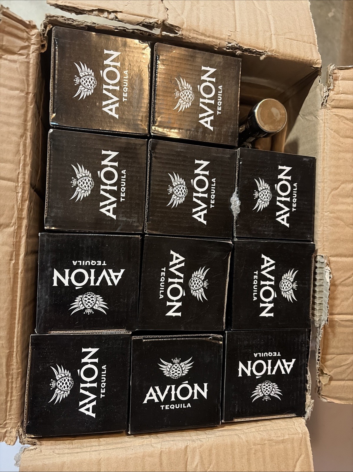 Brand New Avion Tequila Ultra Prem. Glass & Stainless Steel Cocktail Shaker x12