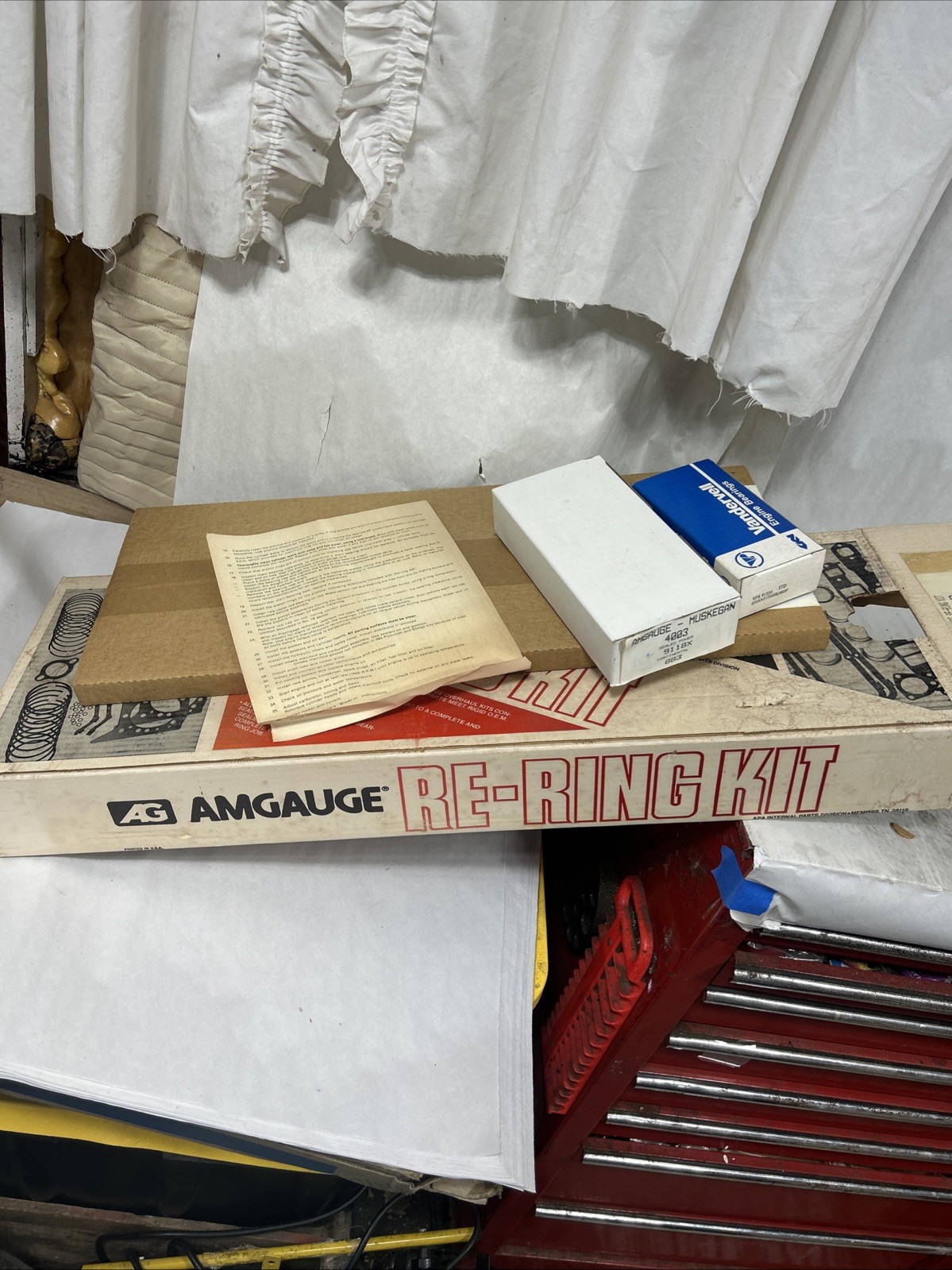 Vintage Chevy Re-Ring Kit For 1967-73 307 V8. NOS