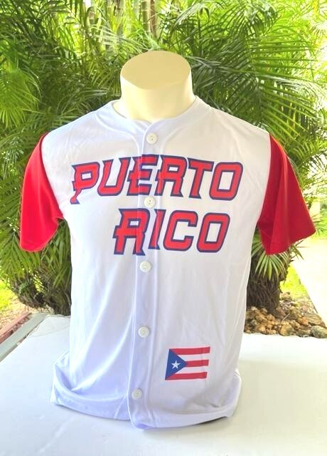Puerto Rico Boricua PR Flag EL Morro Children Kids Baseball Jersey Shirt Sizes