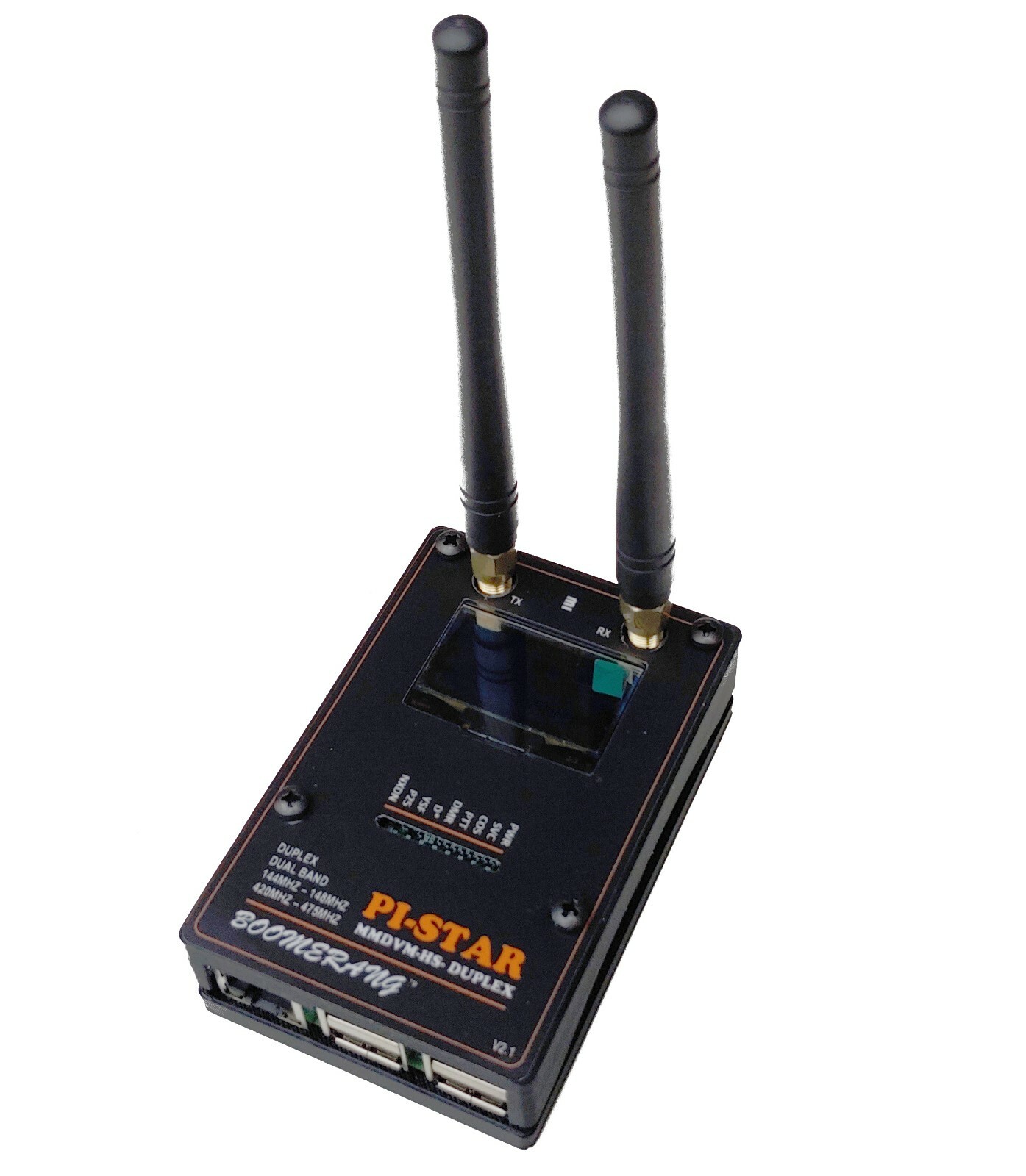 DMR Hotspot Duplex MMDVM TS1 & TS2 UHF Display Ethernet WIFI Boomerang HSPRO