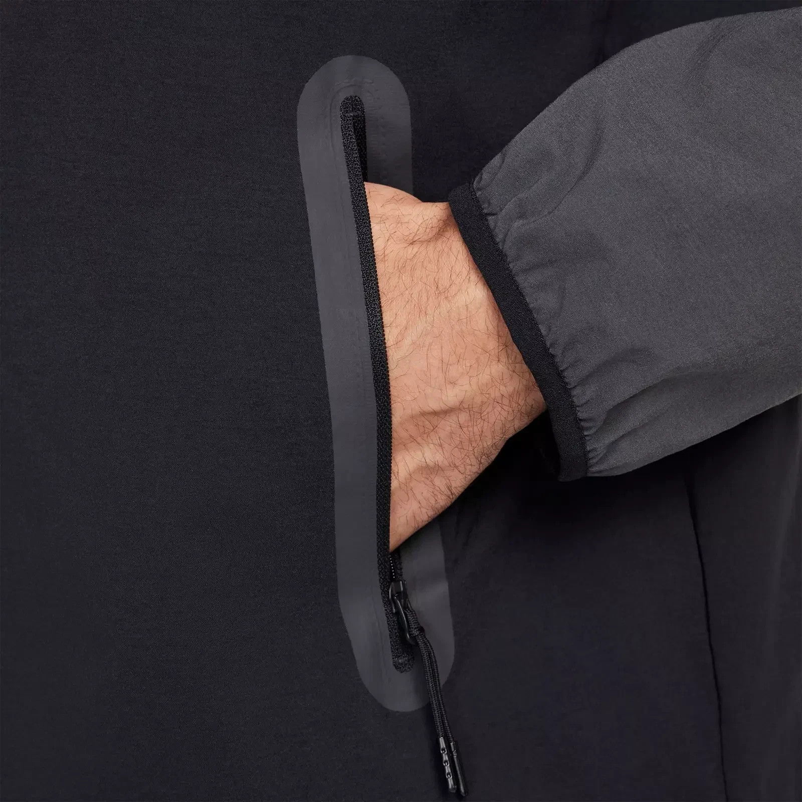 Nike Tech Woven "Black" Gray Green Windbreaker Jacket HM7151-013 Men's Size XS