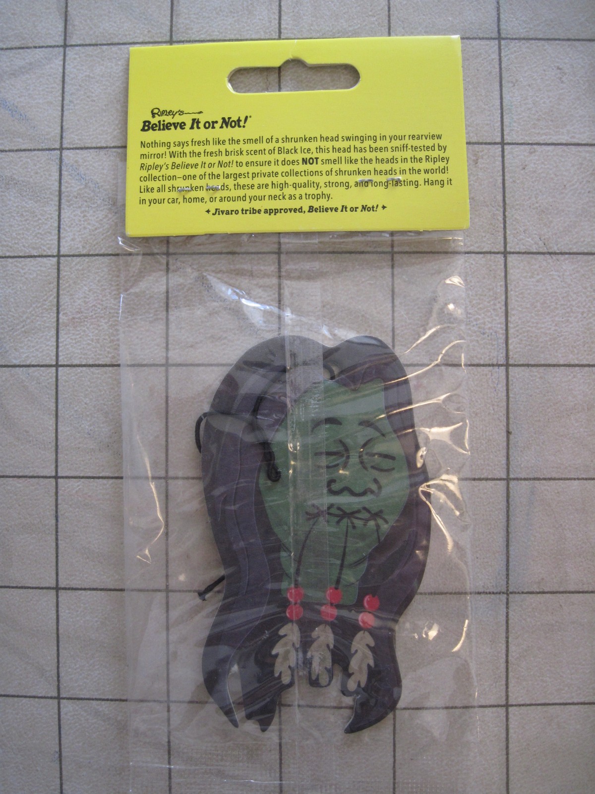 Ripley's Believe It or Not SHRUNKEN HEAD car air freshener SDCC 2019 exclusive
