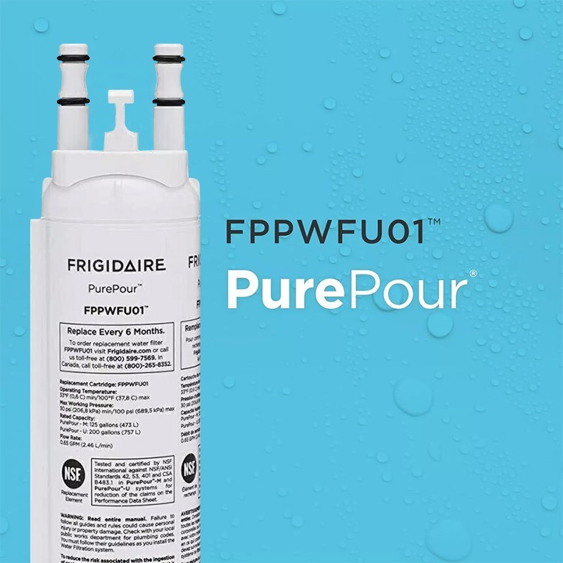 1 Pack Frigidaire PWF-1 FPPWFU01 Genuine Refrige PurePour Water Filter NewSealed