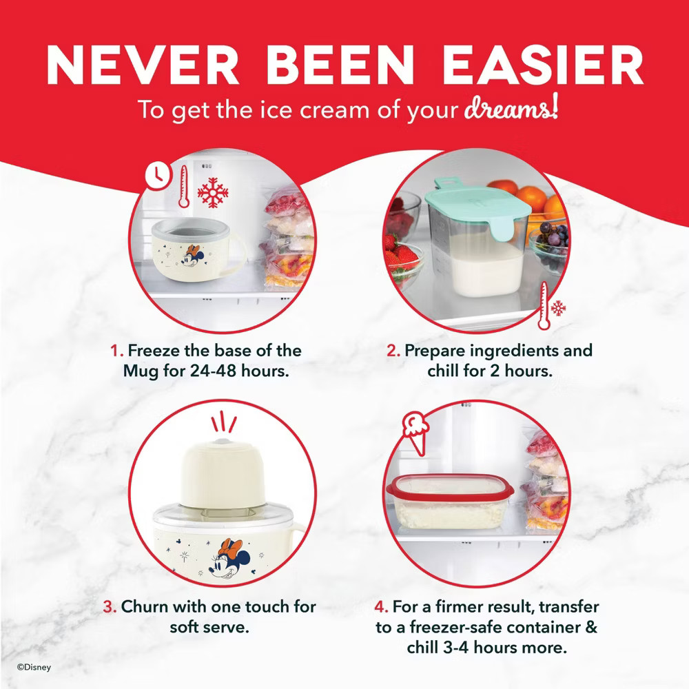 Disney x Dash Mickey & Minnie My Mug Ice Cream Maker Bundle