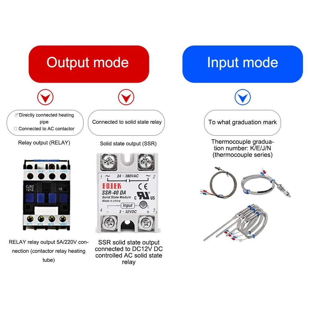 MT- Digital PID Thermostat Temperature Controller Relay/SSR Dual Output 0-999℃/℉