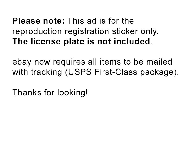 1973 California License Plate Registration Sticker, YOM, CA DMV