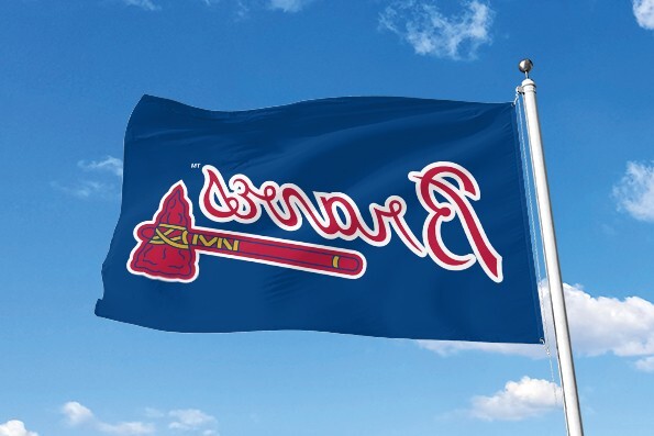 ATLANTA BRAVES 3'X5' FLAG/BANNER **100% FULL COLOR ON BOTH SIDES OF THE FLAG**