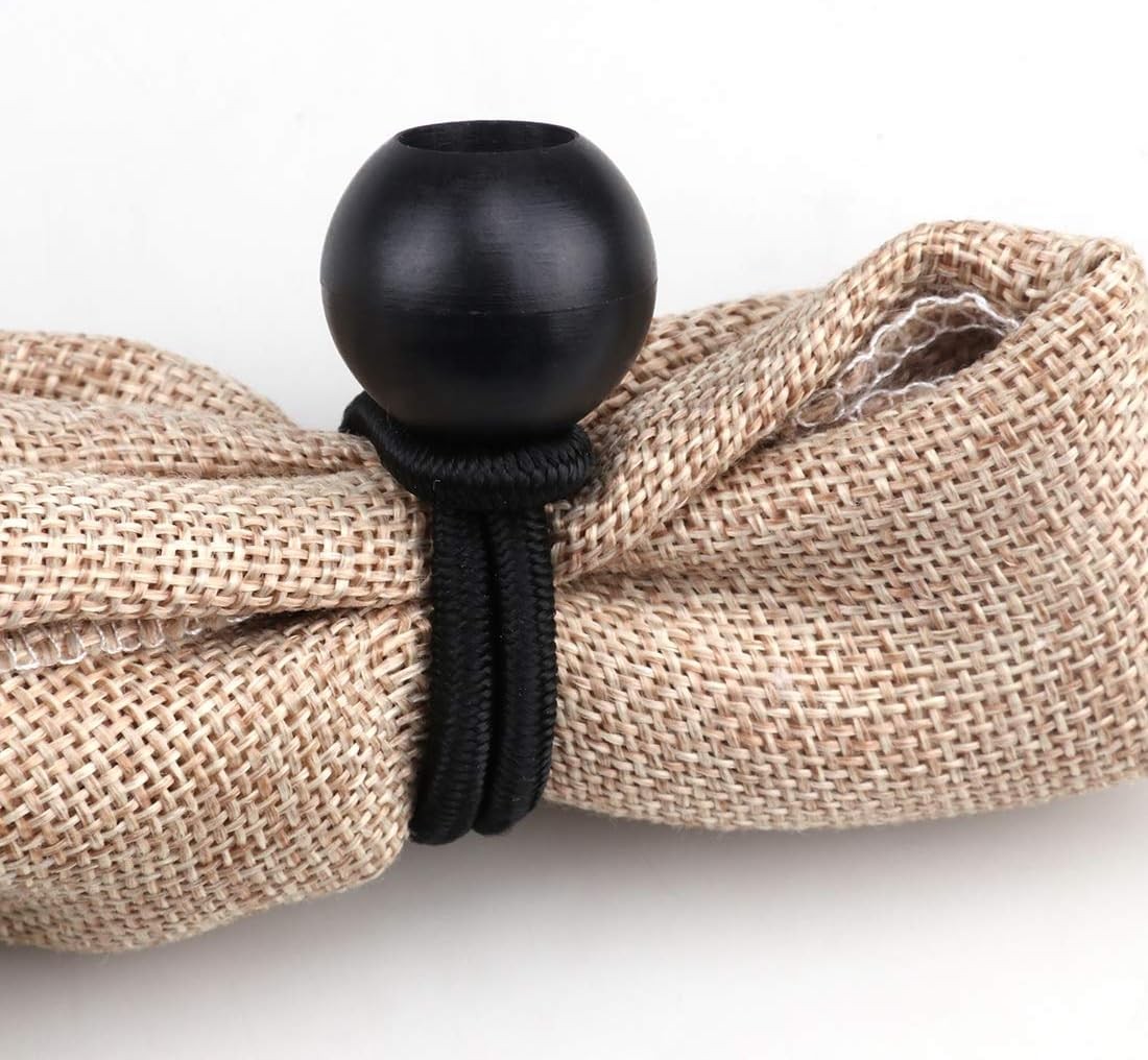 4" Inch Black Ball Bungee Bungie Cord Canopy Tarp Tie Downs Straps New Lot