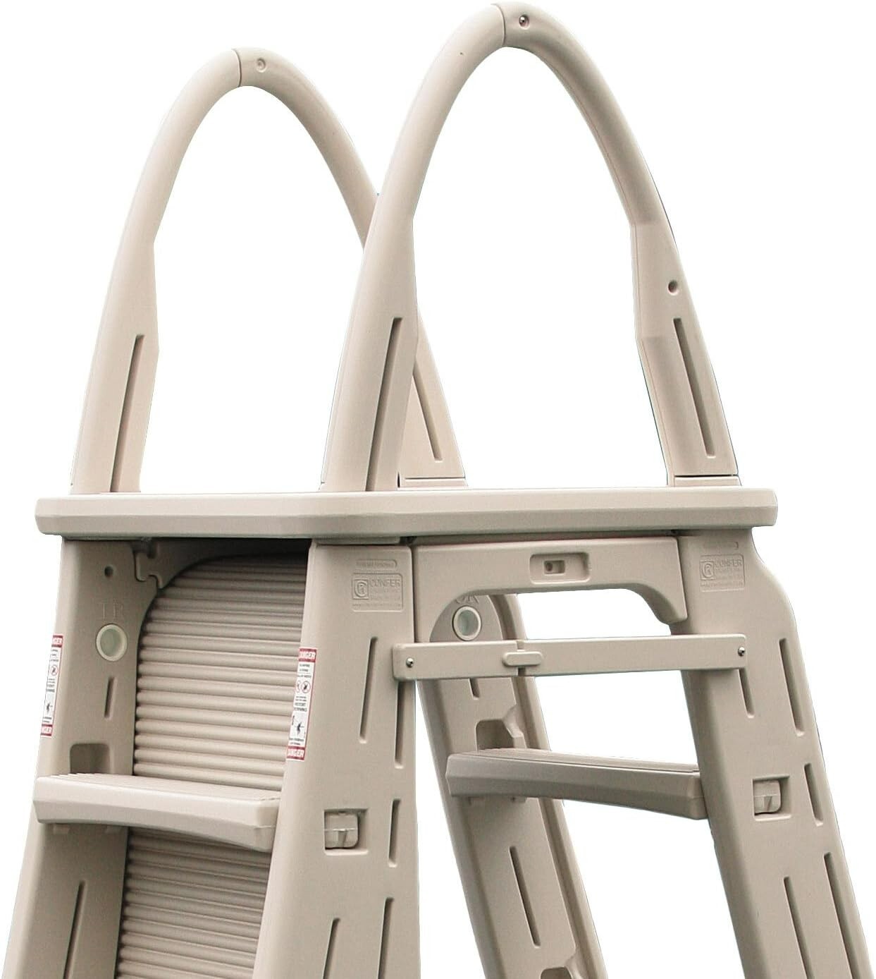 Confer Plastics 7200 Roll Guard A-Frame Above Ground Swimming Pool Ladder System