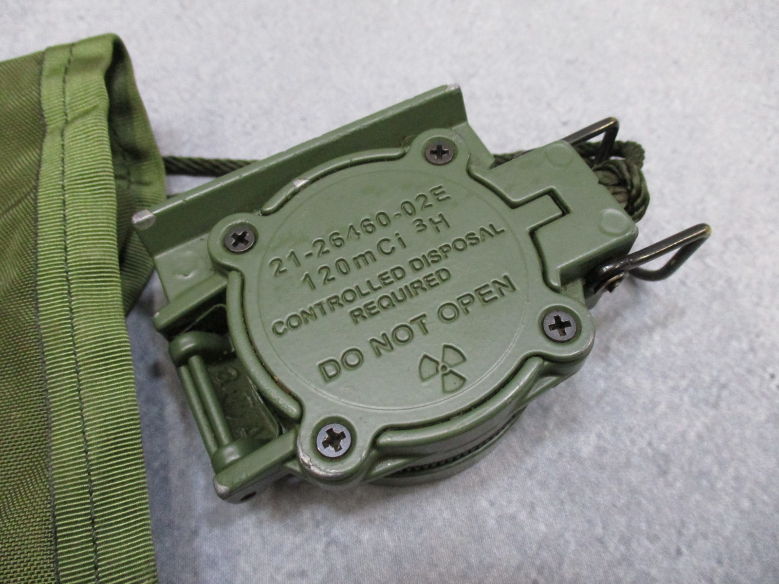 Cammenga 3H Magnetic Compass w/ Pouch US Military Issue Phosphorescent Dial