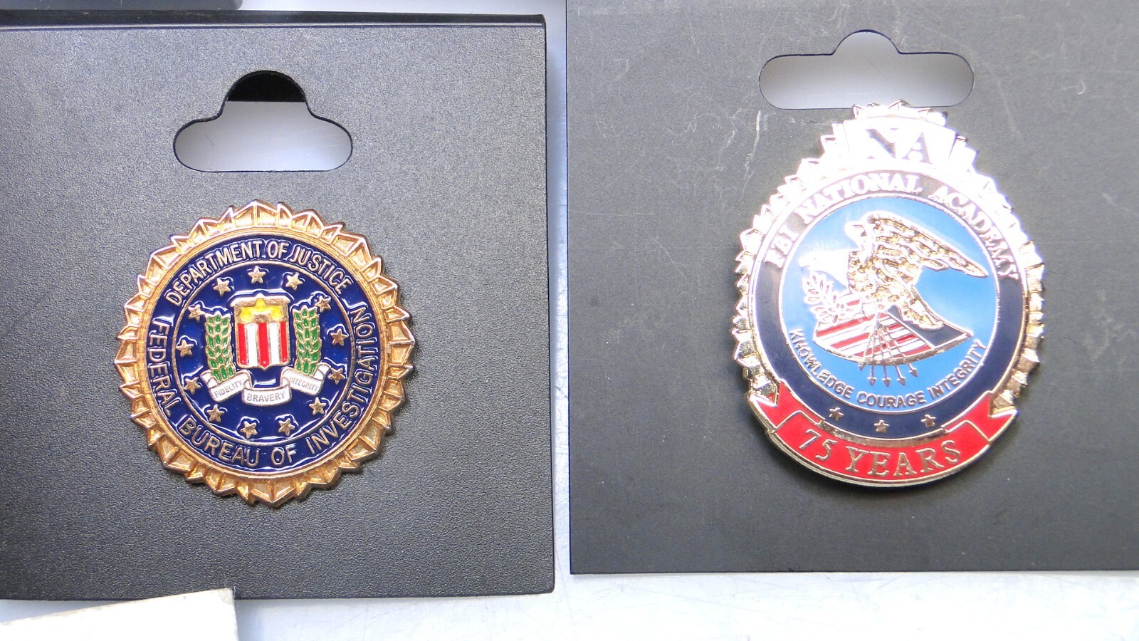 11 Vintage Lapel Pins FBI Pentagon US Secret Service Marshal DOJ