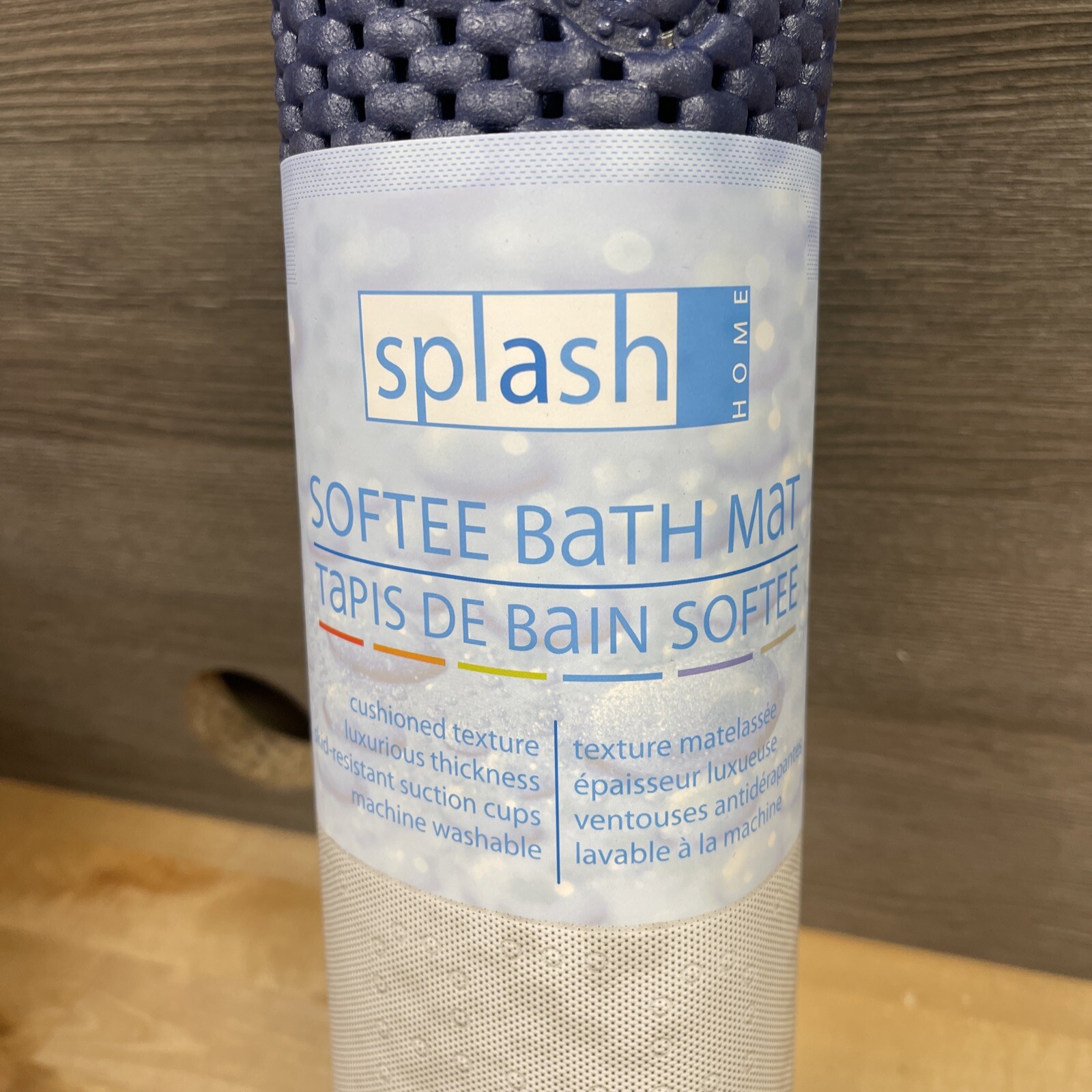 Splash Home Softee Bath Mat Suction Cups 17” x 36” Brand New