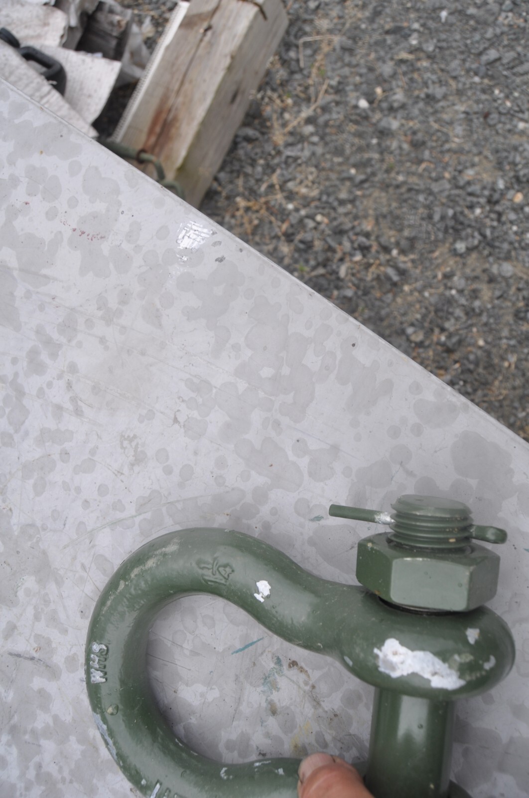 WHS 21 TON MIL SURPLUS SHACKLE BOLT AND COTTER PIN USA MADE