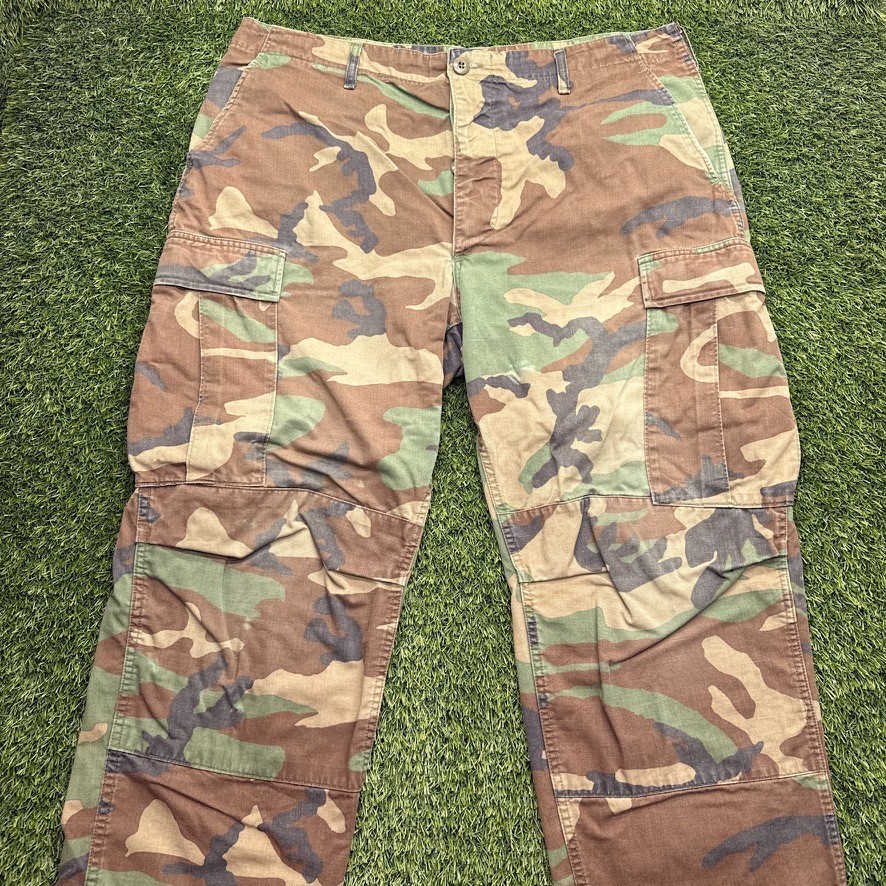 US Military Woodland Camo Pants Mens Large Regular M81 USGI Tactical
