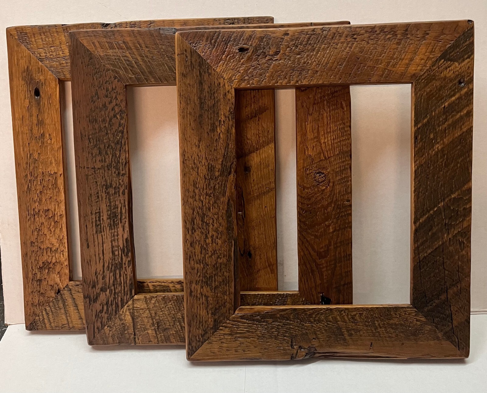 3 reclaimed wood 8x10 picture frames