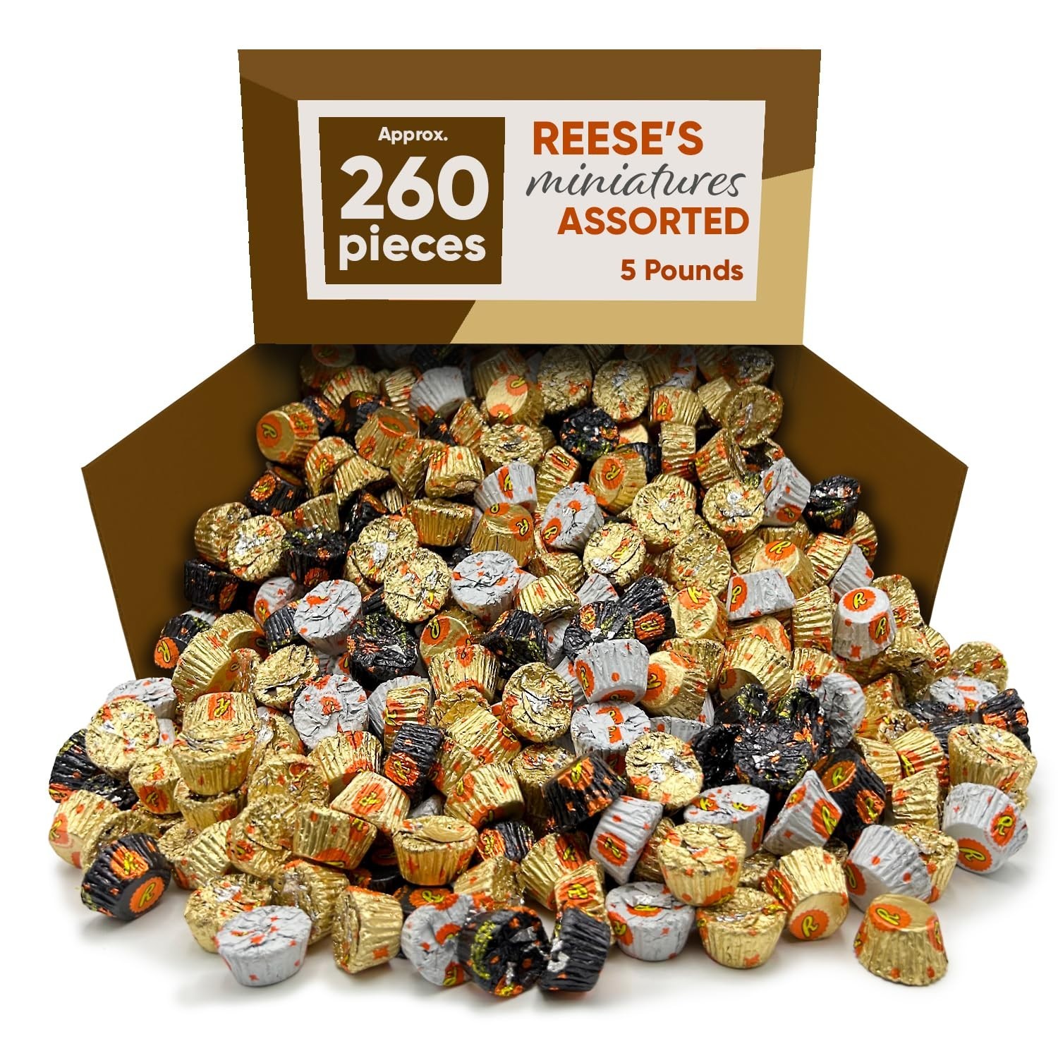 Reese's PB Cups Miniatures Assortment Bulk Chocolate Halloween Candy (5 Pounds)