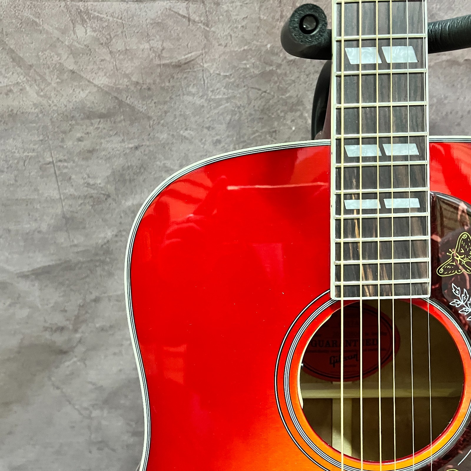 US warehouse Hummingbird acoustic guitar rosewood fingerboard CHERRY SUNBURST