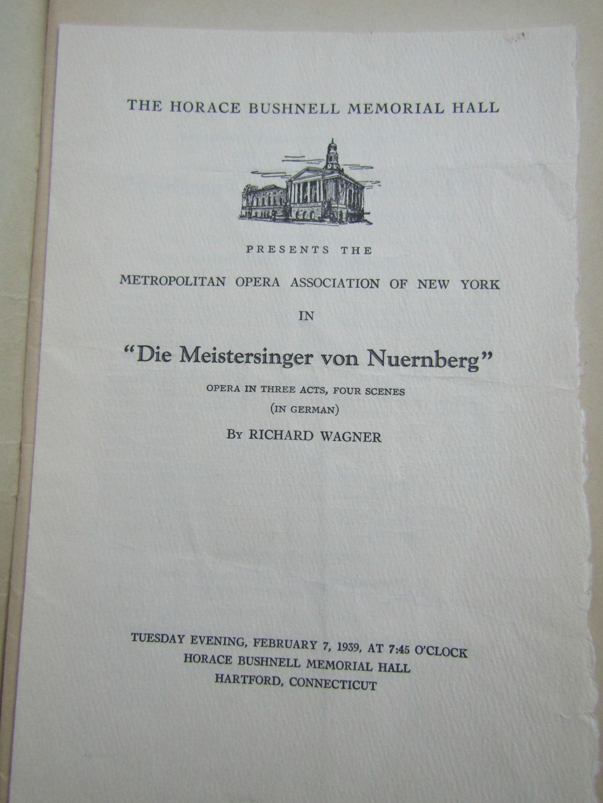 Early 1900's Lot of 3 Vintage Metropolitan Grand Opera House NY Playbill Program