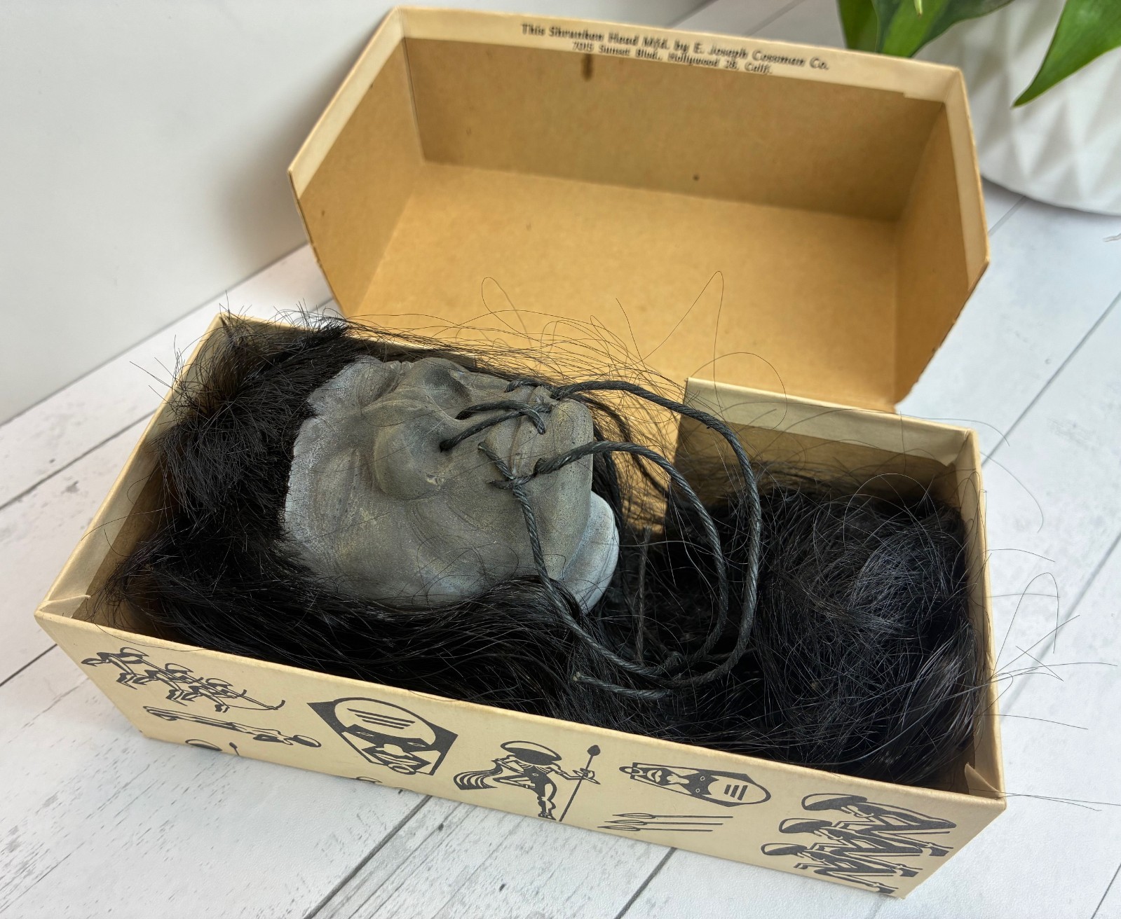 Vintage E. Joseph Cossman Co. Shrunken Head! In Original Box - EXTREMELY RARE!!!