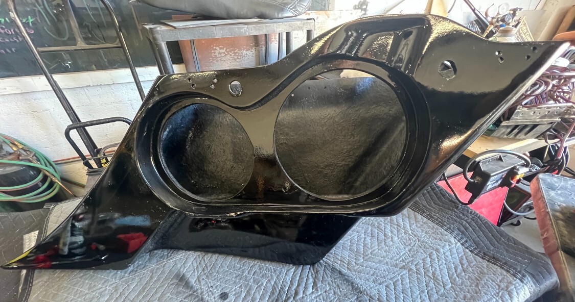 Harley Davidson custom 8" & 10" speaker insert for touring bagger flh saddlebags
