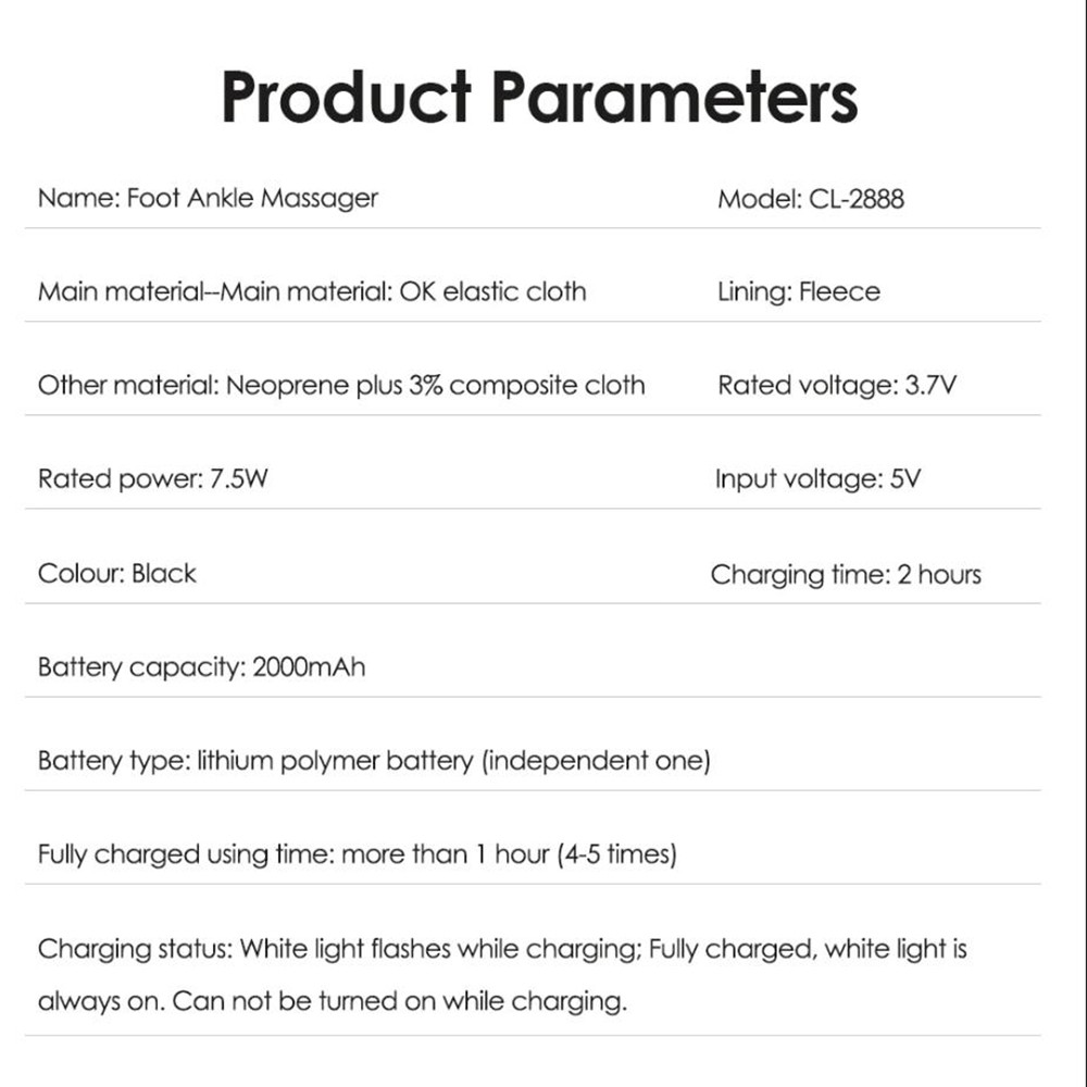 2x Electric Foot Ankle Massager Heating Vibration & Hot Compress Pain Relief