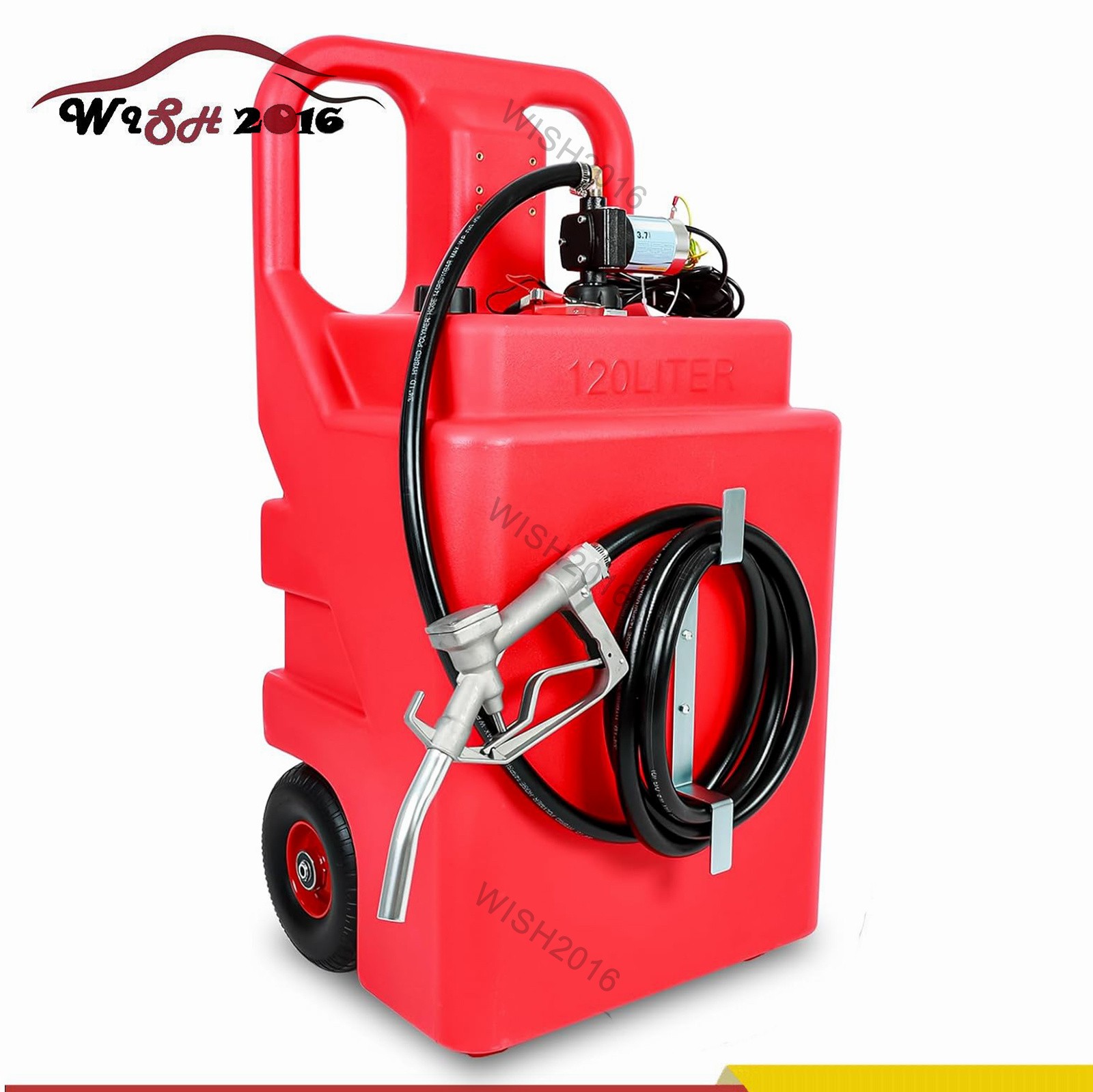 32 Gallon Portable Gasoline Diesel Fuel Tank 12V DC Electric Fuel Transfer Pump