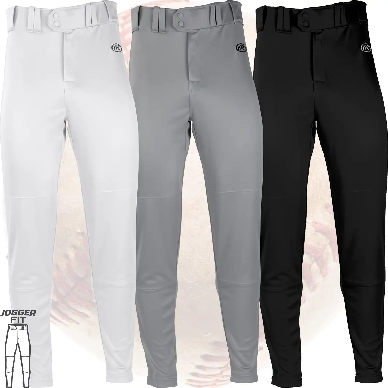 Rawlings Launch Tweener Jogger Mens Baseball Pants - Item # LNCHJG