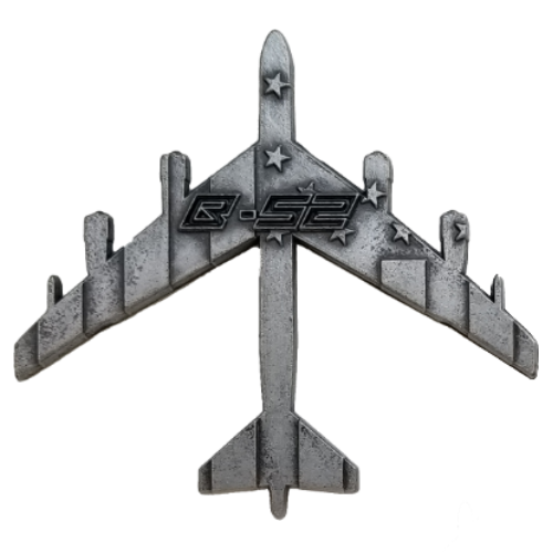 B-52 "The Buff" Stratofortress Bomber Military Aircraft Shaped Challenge Coin