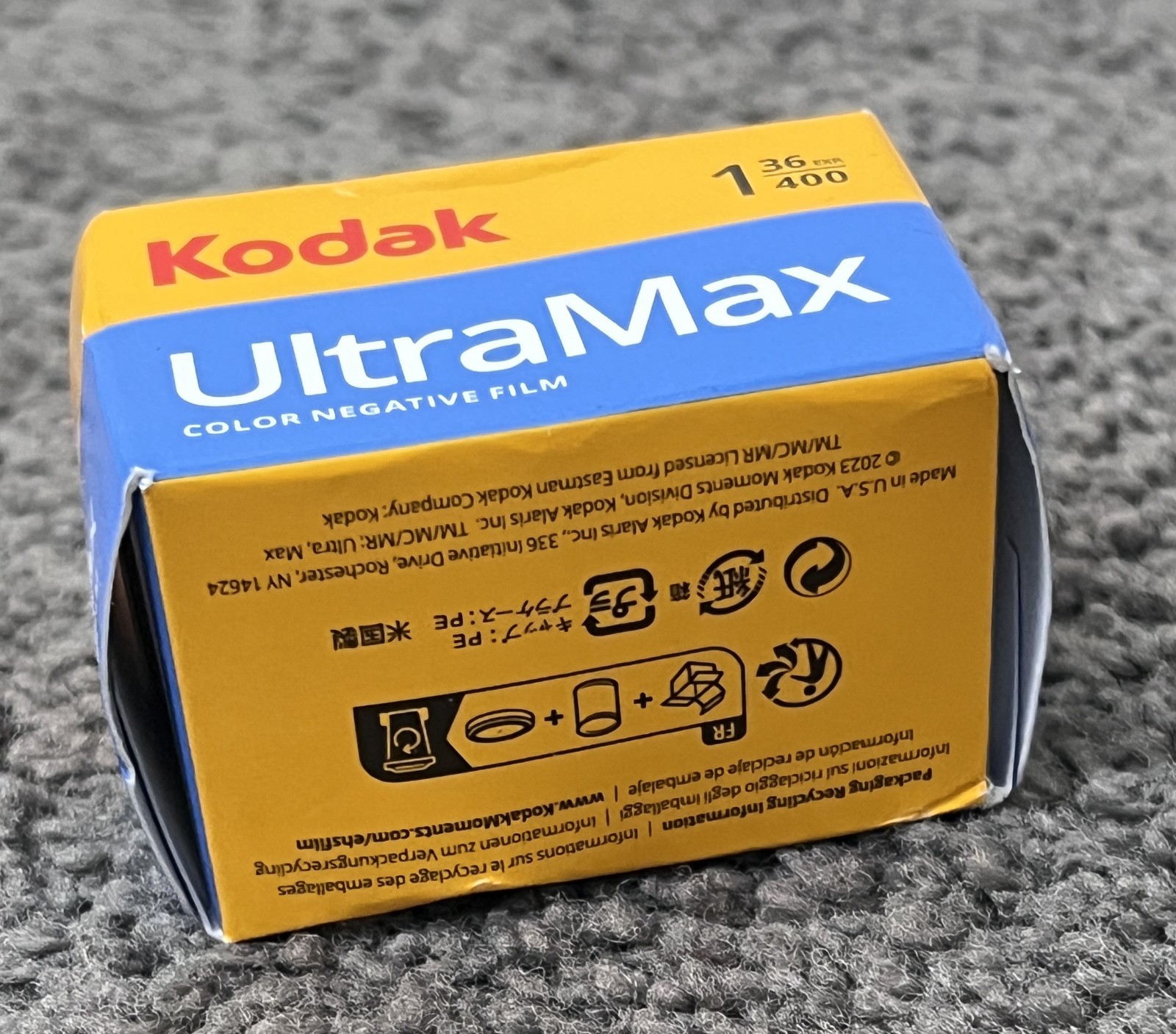 KODAK UltraMax 400 35mm 36-EXP Exposure Colour Film Aug 2026 - NEW & SEALED