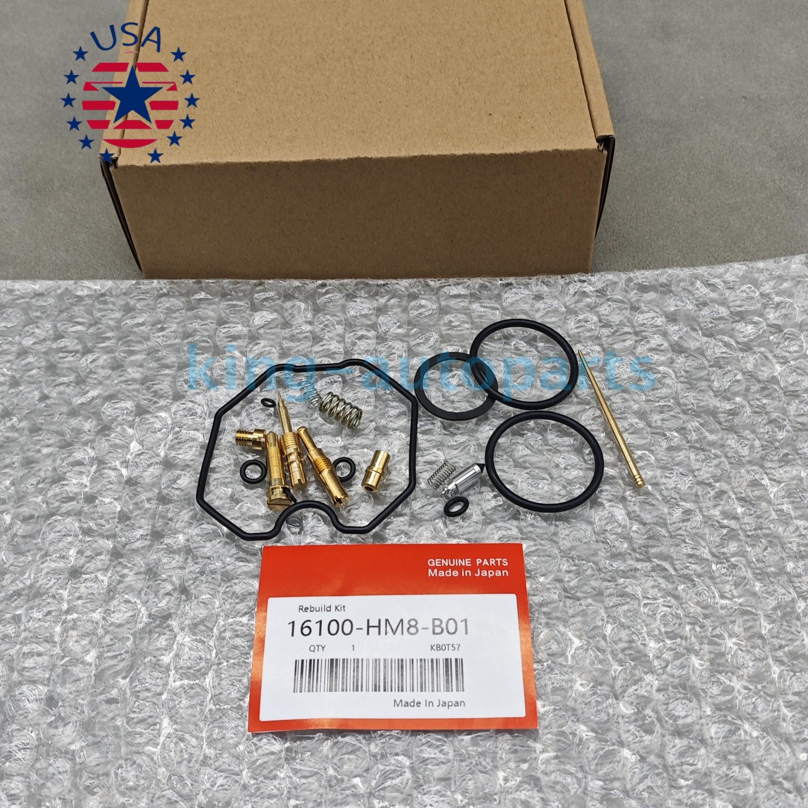 OEM ! New Carburetor Rebuild Kit For Honda Recon 250 TRX250TE TM Sportrax 250