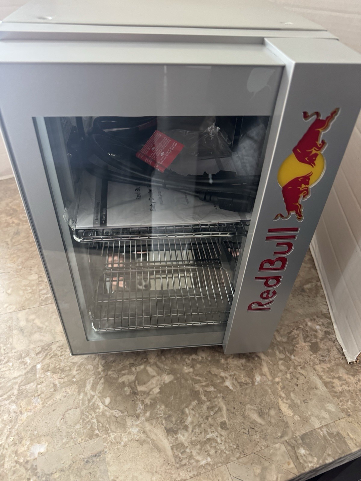 New Red Bull Mini Fridge Baby Cooler 2020 RB-BC 2020 Eco LED KEY + MANUAL