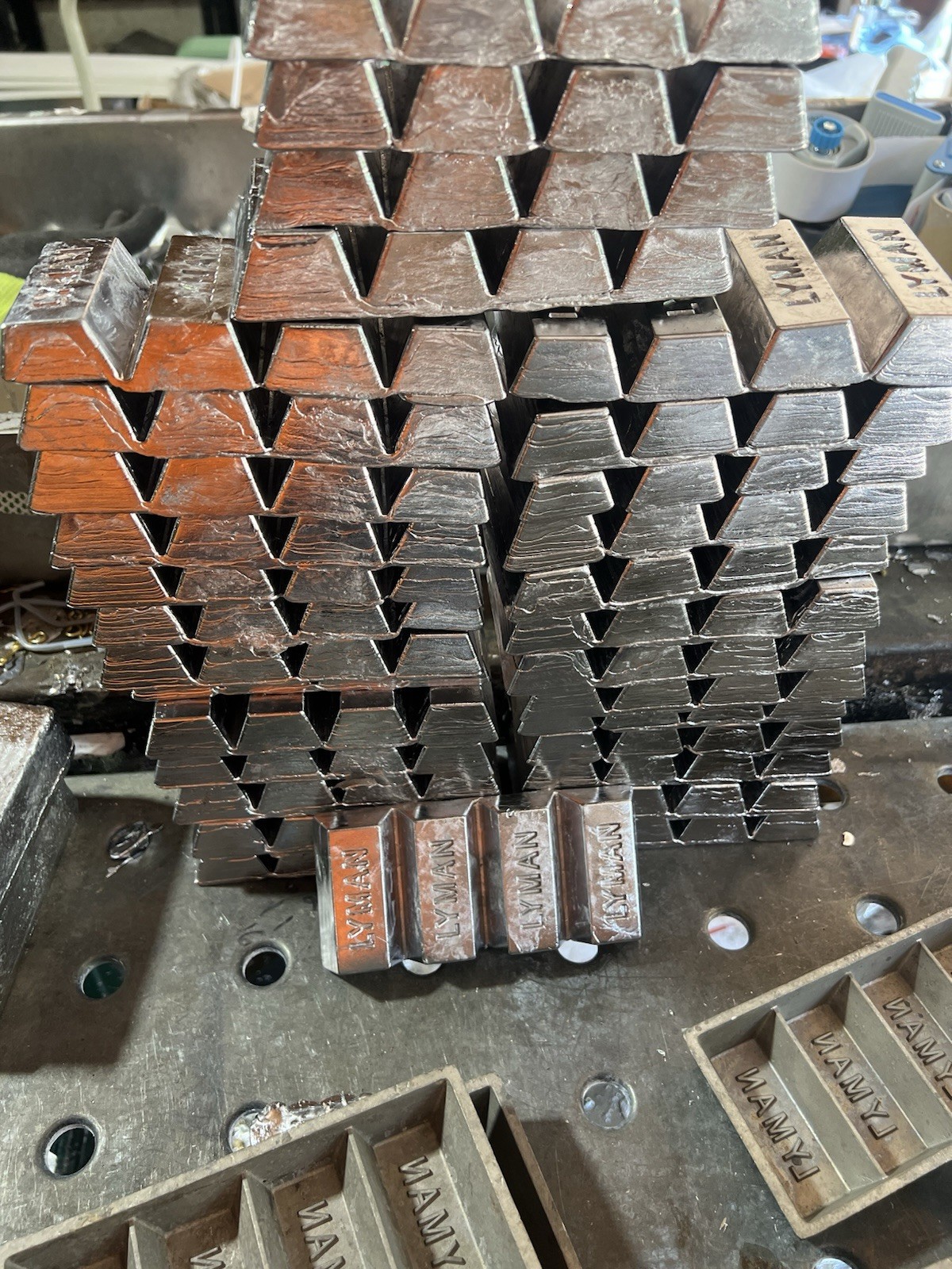 LYMAN 50-1 POUND LEAD INGOTS, FISHING WEIGHTS,SINKERS OR BULLETS, CLEAN AND SOFT