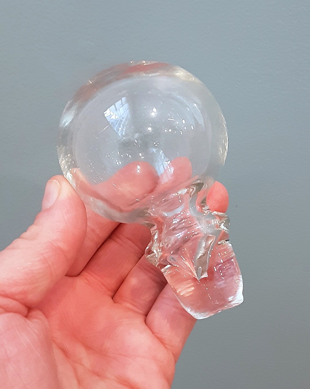 INDIANA GREENWICH Art Glass "KINGSTON" Burnt Honey BIG 20" Decanter Bottle MCM