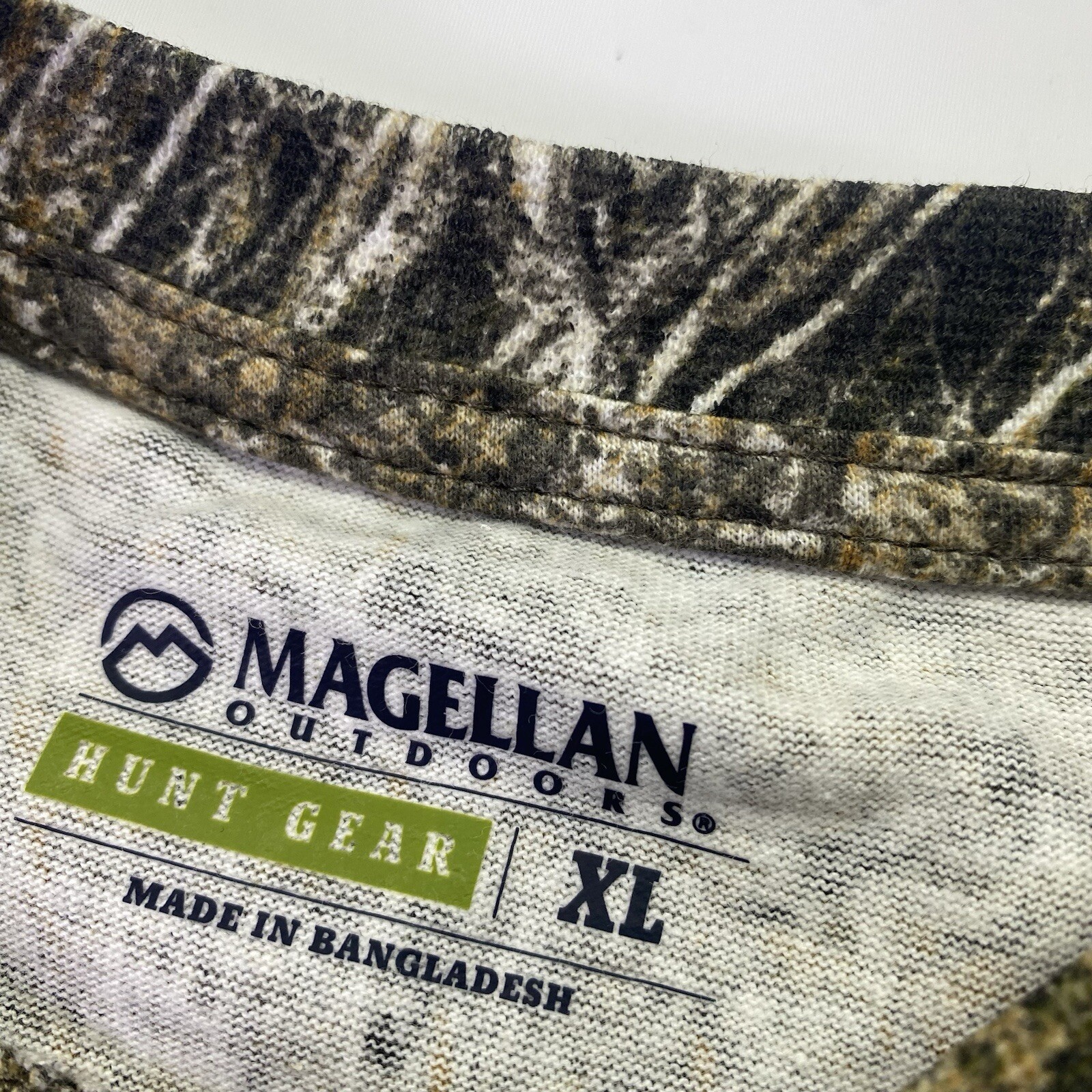 Magellan Mossy Oak Youth XL Long Sleeve Brush Camo Hunting Shirt Cotton Casual