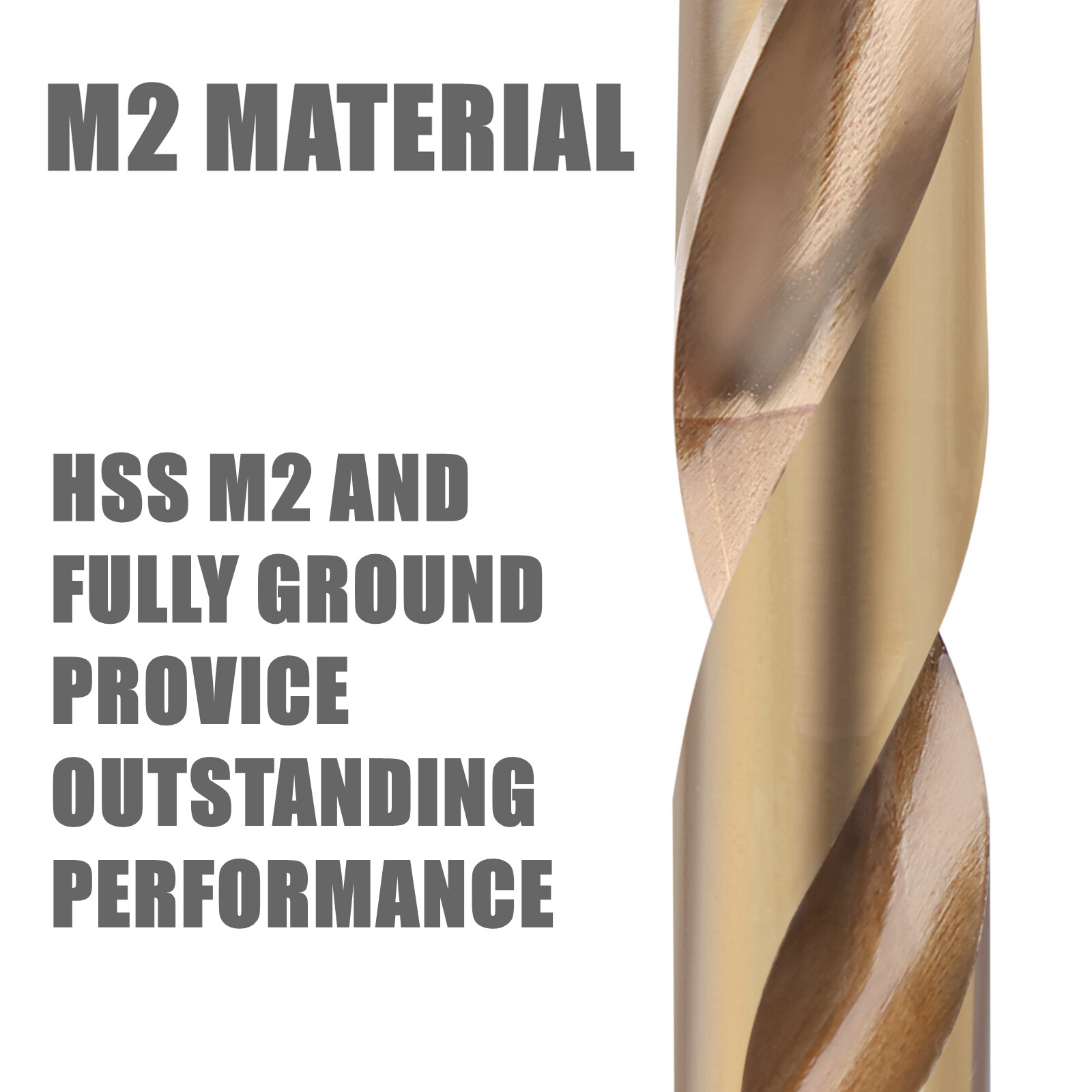 Vearter 1/2"~1-1/2" Twist Drill Bit HSS Jobber Drill Bit for Steel Wood