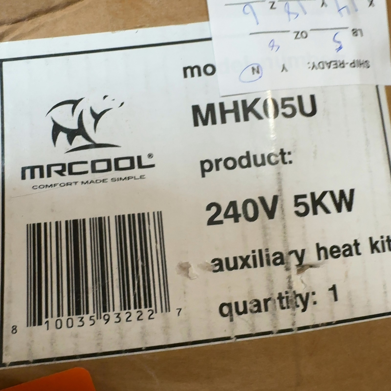 MRCOOL 5kW Heat Strip w Circuit Breaker 1.5‑5 Ton Universal Split Air Handler