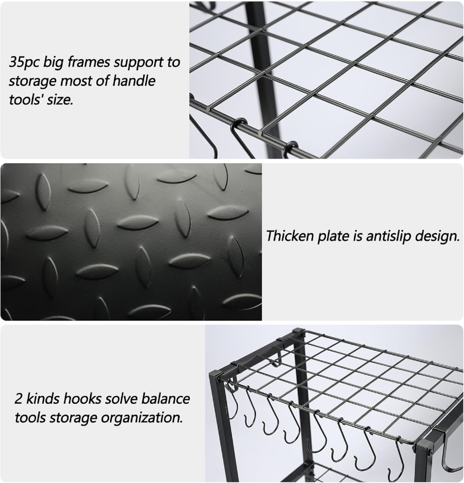 Garden Tool Organizer Heavy Duty,Yard Tool Tower Rack,Garage Storage Organizatio