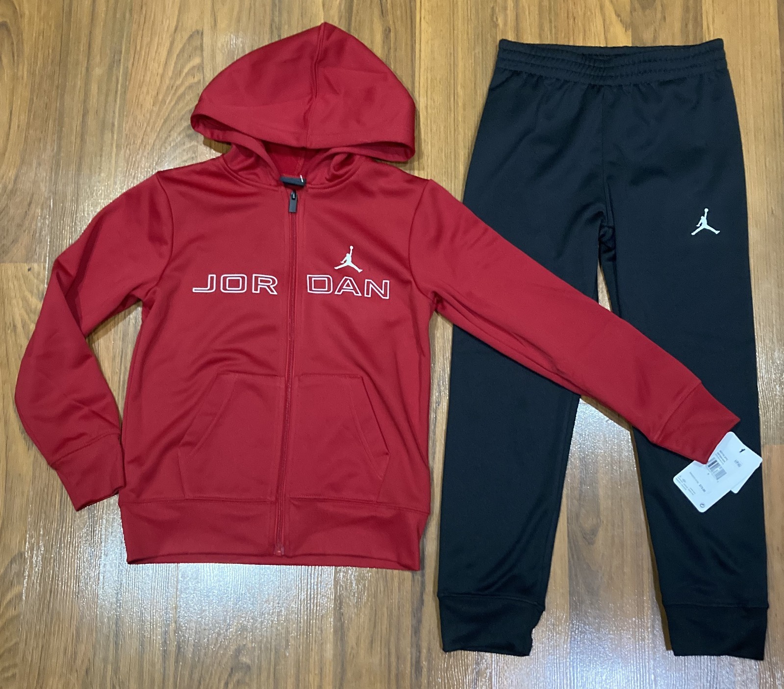 Nike Air Jordan Youth Set Boy Hoodie Jacket PANTS Tracksuit 2pc Size 10 New